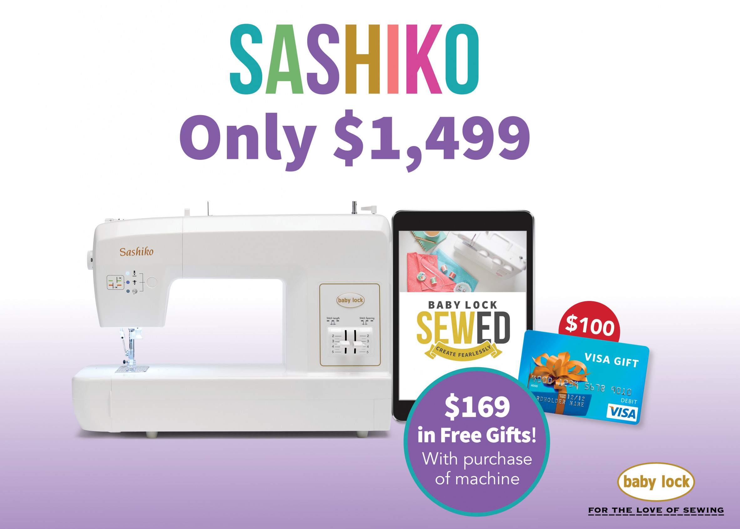 Baby Lock Sashiko Specialty Machine Offer