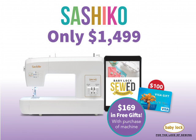 Baby Lock Sashiko Specialty Machine Offer