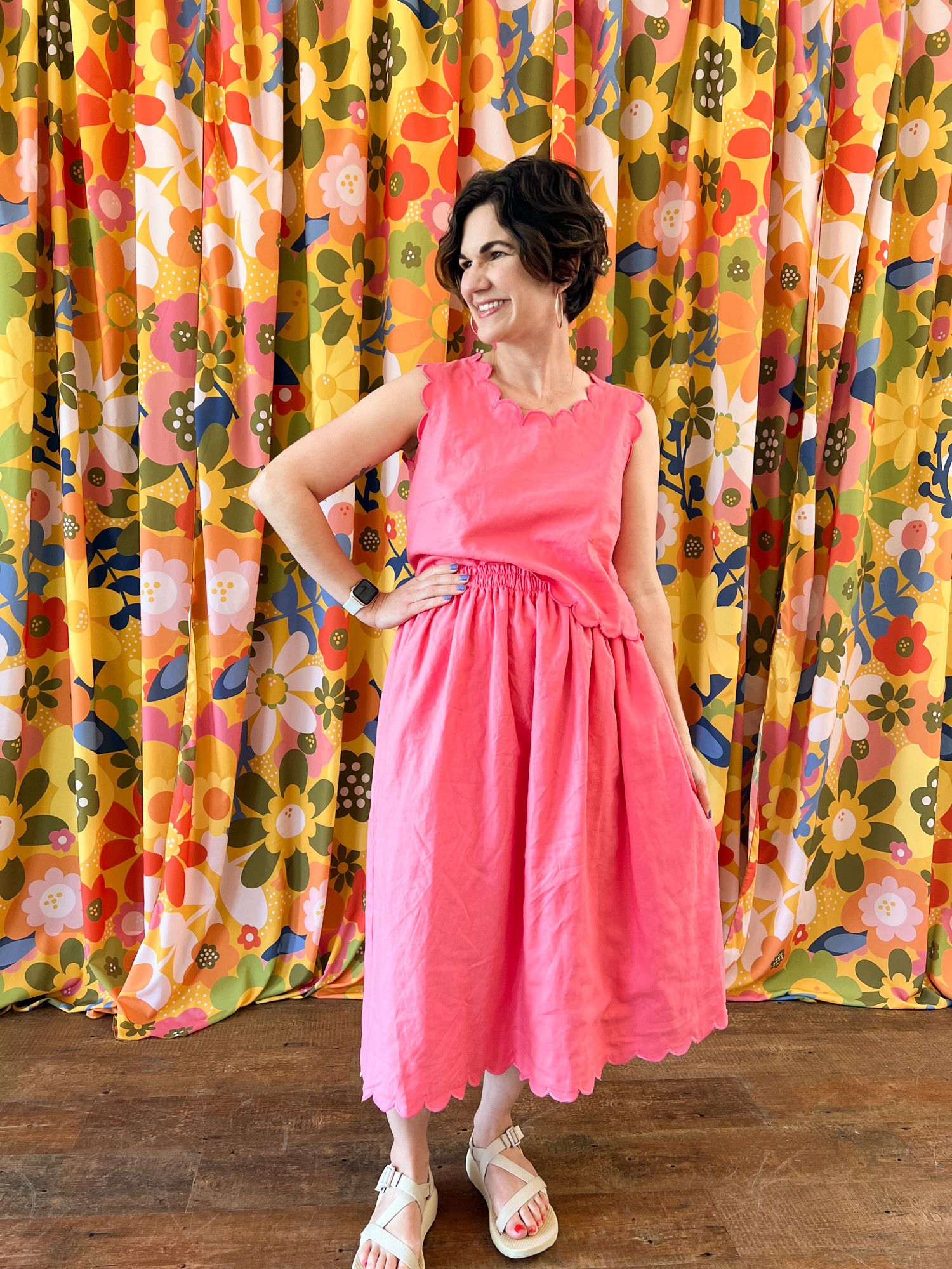 DIY Scalloped Jumper Dress - Sew Much Ado