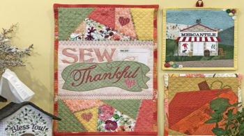 Sew Thankful Embroidered Wall Hanging