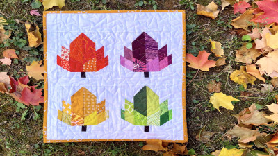 Fall Leaves Wall Quilt 1